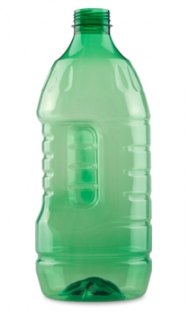 Botella PET 2L "GRIP" ROSCA verde